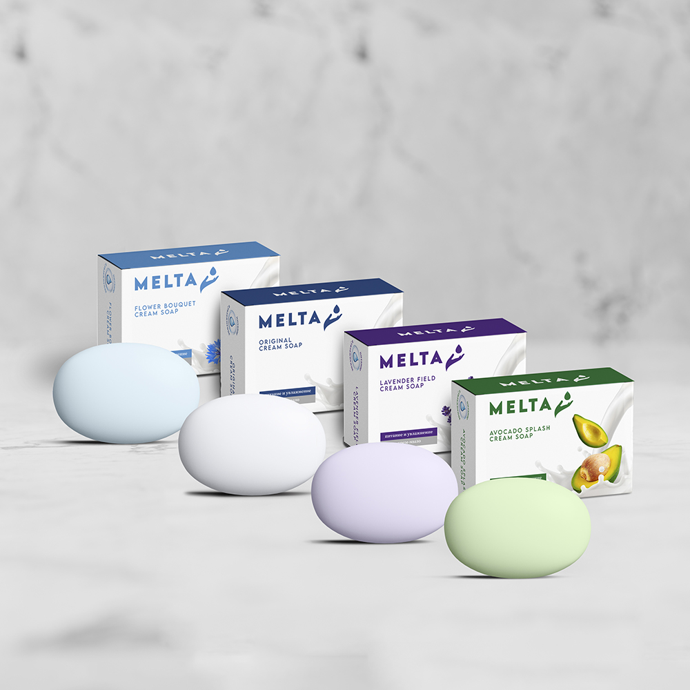 Крем мыло твердое для рук набор 4 шт Крем мыло твердое для рук набор 4 шт — изображение 1